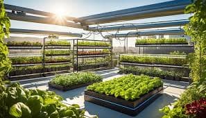 Outdoor rooftop hydroponic growing